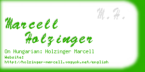 marcell holzinger business card